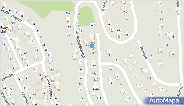 Przemyśl, 3 Maja, 121, mapa Przemyśla