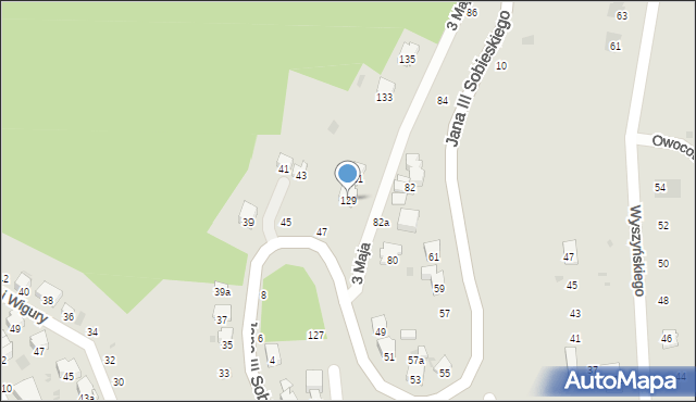 Przemyśl, 3 Maja, 129, mapa Przemyśla