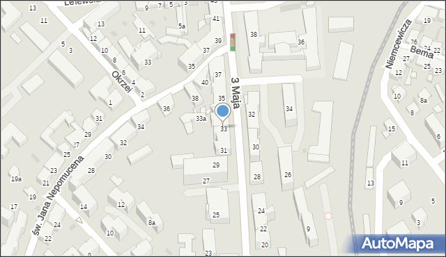 Przemyśl, 3 Maja, 33, mapa Przemyśla