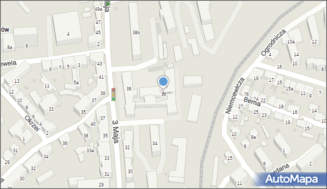 Przemyśl, 3 Maja, 36, mapa Przemyśla