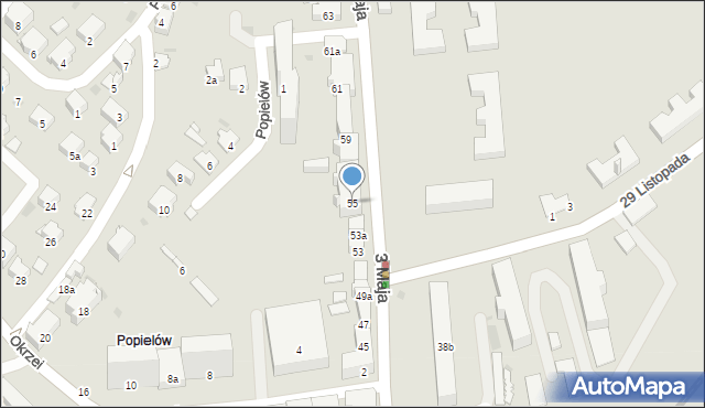 Przemyśl, 3 Maja, 55, mapa Przemyśla