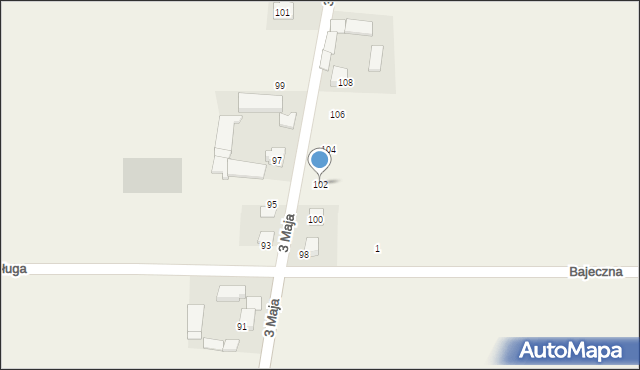 Przestańsko, 3 Maja, 102, mapa Przestańsko