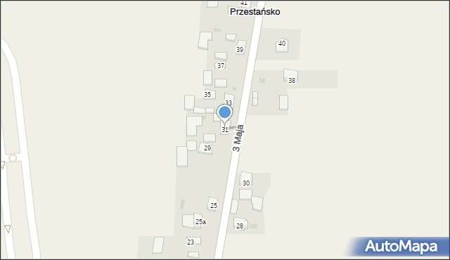 Przestańsko, 3 Maja, 31, mapa Przestańsko