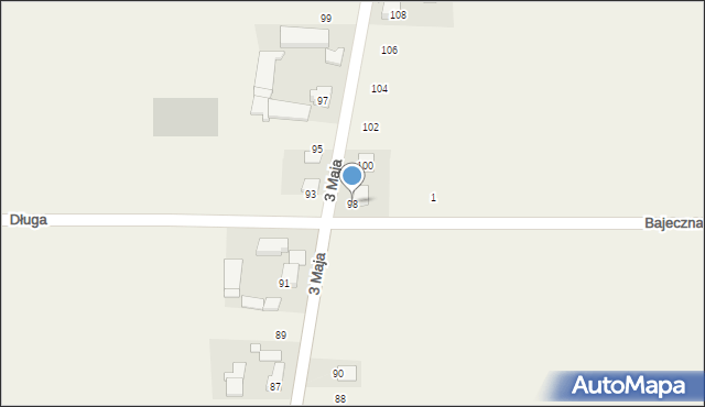 Przestańsko, 3 Maja, 98, mapa Przestańsko