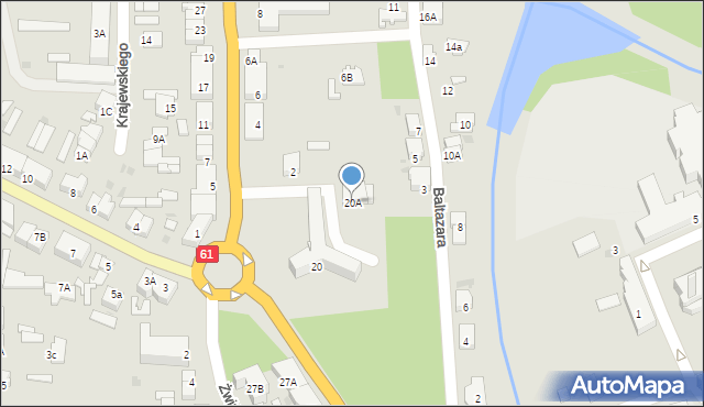 Pułtusk, 3 Maja, 20A, mapa Pułtusk