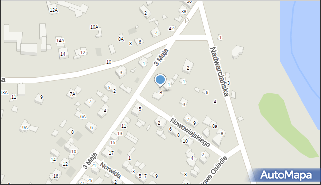Puszczykowo, 3 Maja, 3, mapa Puszczykowo