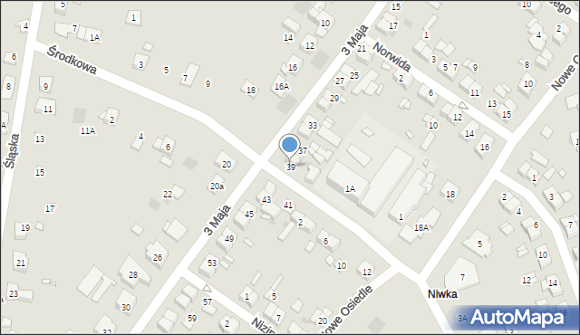 Puszczykowo, 3 Maja, 39, mapa Puszczykowo