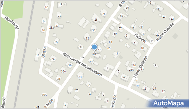 Puszczykowo, 3 Maja, 69, mapa Puszczykowo