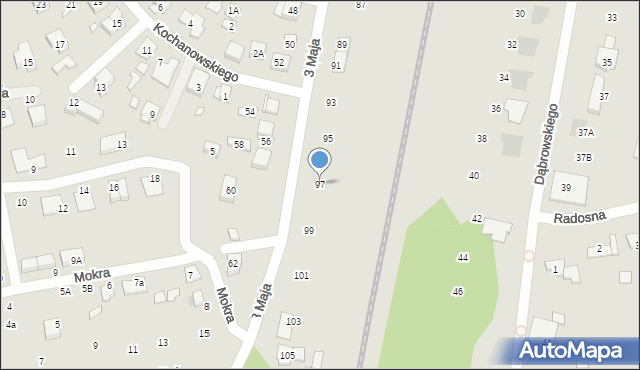 Puszczykowo, 3 Maja, 97, mapa Puszczykowo