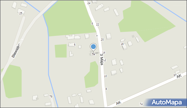 Radomyśl Wielki, 3 Maja, 5a, mapa Radomyśl Wielki