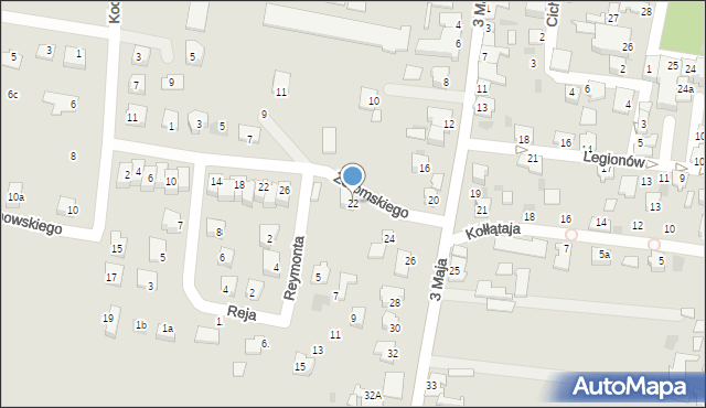 Radymno, 3 Maja, 22, mapa Radymno