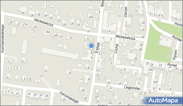 Radymno, 3 Maja, 4, mapa Radymno