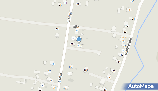 Radymno, 3 Maja, 57A, mapa Radymno
