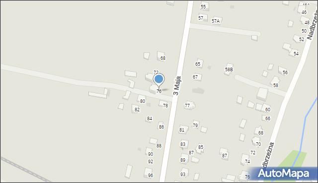 Radymno, 3 Maja, 76, mapa Radymno