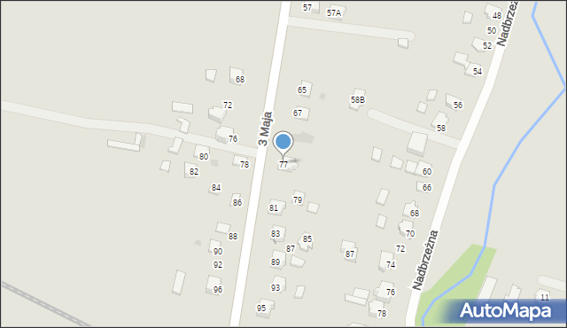 Radymno, 3 Maja, 77, mapa Radymno