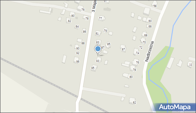 Radymno, 3 Maja, 91, mapa Radymno