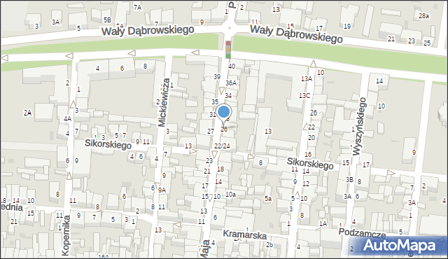 Rawicz, 3 Maja, 26, mapa Rawicz