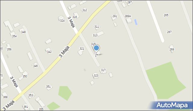 Ropczyce, 3 Maja, 17, mapa Ropczyce
