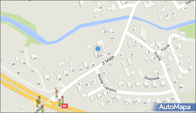 Ropczyce, 3 Maja, 24, mapa Ropczyce