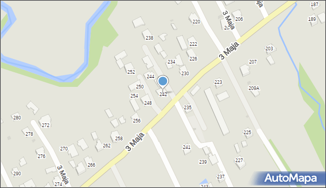 Ropczyce, 3 Maja, 242, mapa Ropczyce