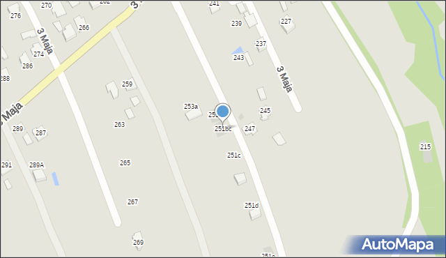 Ropczyce, 3 Maja, 251bc, mapa Ropczyce