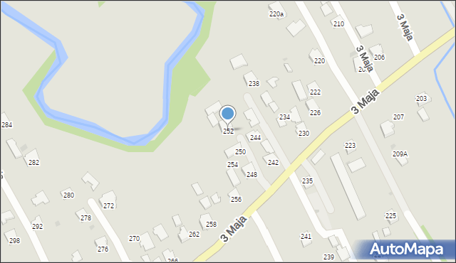 Ropczyce, 3 Maja, 252, mapa Ropczyce