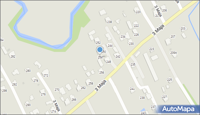 Ropczyce, 3 Maja, 254, mapa Ropczyce