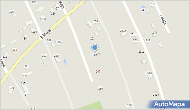 Ropczyce, 3 Maja, 265, mapa Ropczyce