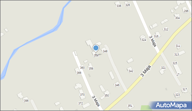 Ropczyce, 3 Maja, 354, mapa Ropczyce