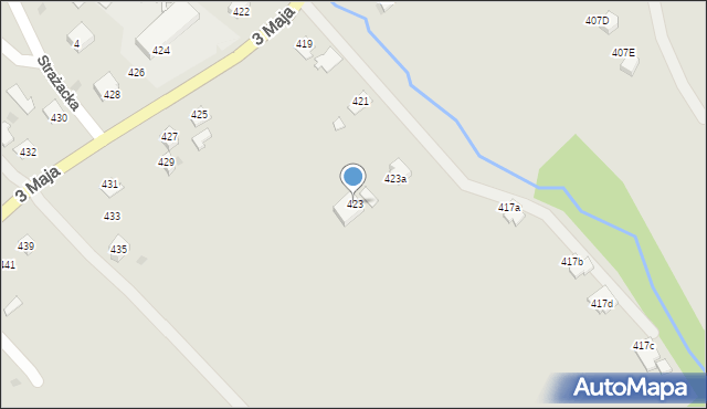 Ropczyce, 3 Maja, 423, mapa Ropczyce