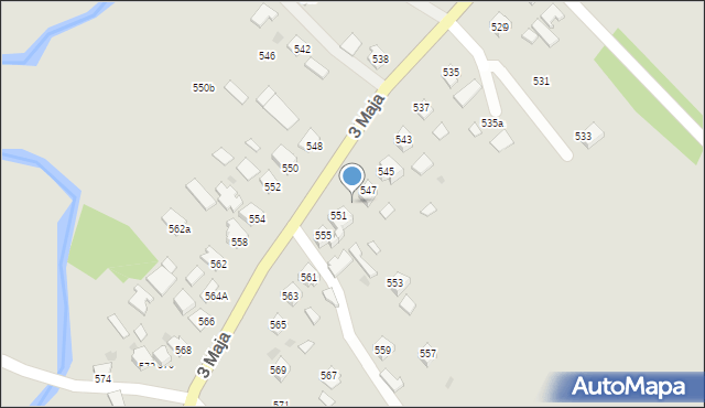 Ropczyce, 3 Maja, 549, mapa Ropczyce
