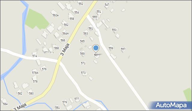 Ropczyce, 3 Maja, 567, mapa Ropczyce