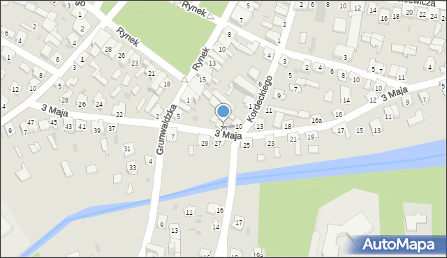 Rudnik nad Sanem, 3 Maja, 20, mapa Rudnik nad Sanem