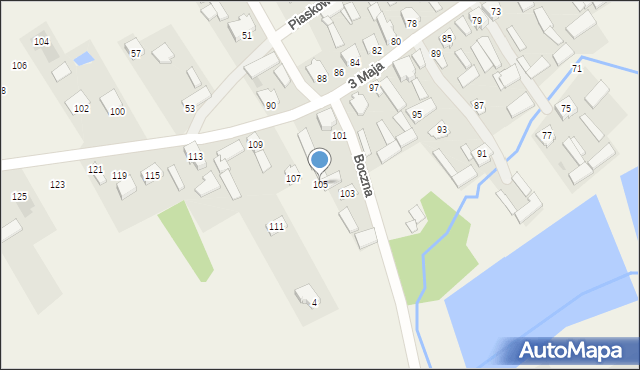 Rudzienko, 3 Maja, 105, mapa Rudzienko