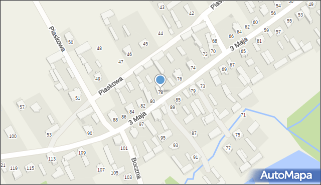 Rudzienko, 3 Maja, 78, mapa Rudzienko