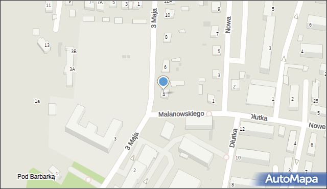 Rypin, 3 Maja, 4, mapa Rypin