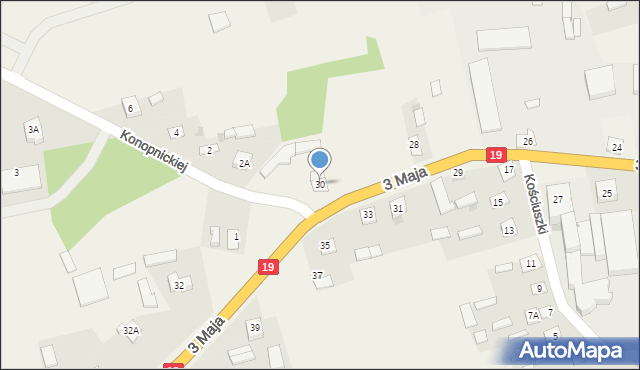 Sarnaki, 3 Maja, 30, mapa Sarnaki