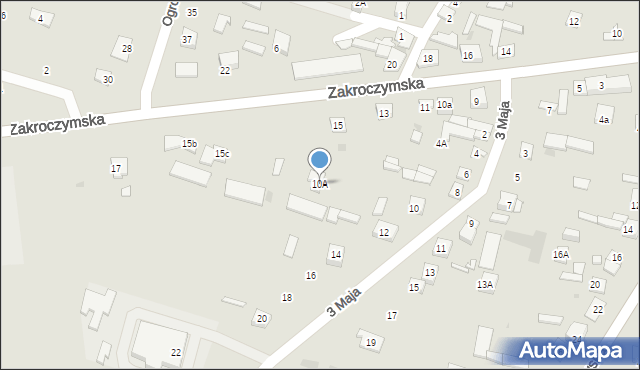 Serock, 3 Maja, 10A, mapa Serock