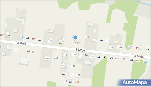 Siedlec Duży, 3 Maja, 125, mapa Siedlec Duży