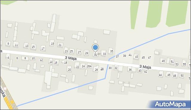 Siedlec Duży, 3 Maja, 31, mapa Siedlec Duży