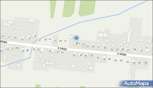 Siedlec Duży, 3 Maja, 49, mapa Siedlec Duży