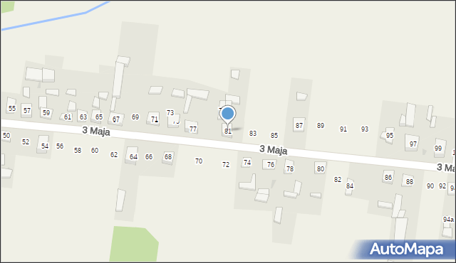 Siedlec Duży, 3 Maja, 81, mapa Siedlec Duży
