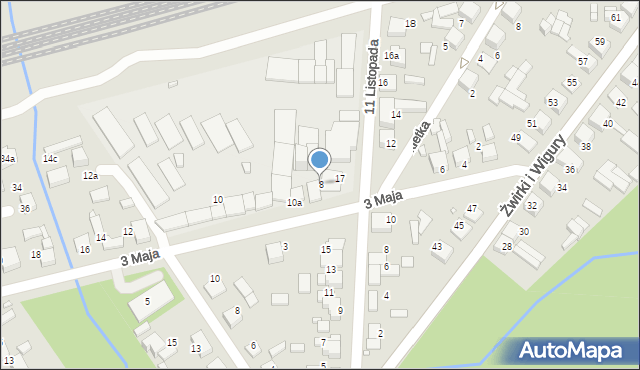 Siewierz, 3 Maja, 8, mapa Siewierz