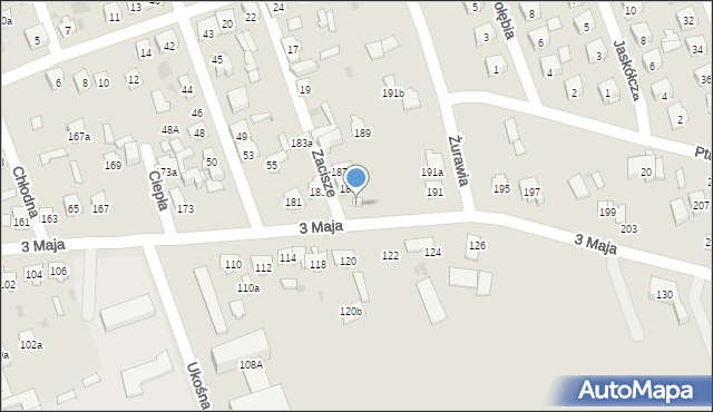 Skarżysko-Kamienna, 3 Maja, 187, mapa Skarżysko-Kamienna
