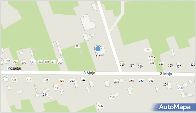 Skarżysko-Kamienna, 3 Maja, 313, mapa Skarżysko-Kamienna