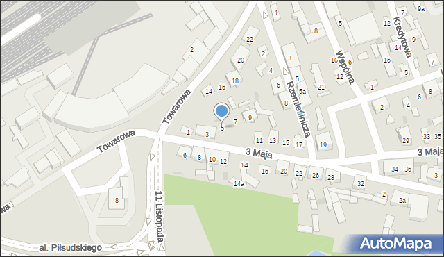 Skarżysko-Kamienna, 3 Maja, 5, mapa Skarżysko-Kamienna