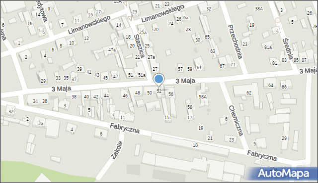 Skarżysko-Kamienna, 3 Maja, 52, mapa Skarżysko-Kamienna