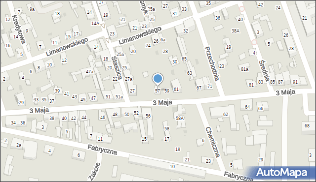 Skarżysko-Kamienna, 3 Maja, 57, mapa Skarżysko-Kamienna