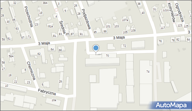 Skarżysko-Kamienna, 3 Maja, 68a, mapa Skarżysko-Kamienna