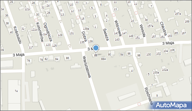 Skarżysko-Kamienna, 3 Maja, 88, mapa Skarżysko-Kamienna